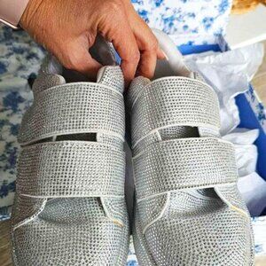 She is Cheval rhinestone sneakers fits 8.5 or 9
